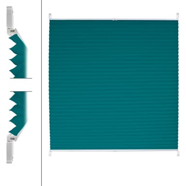 ECD Germany Plisseret Clamp Fix uden boring 80 x 100cm benzin visning sol og ser