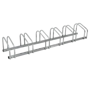 ECD Germany cykelstativ til 6 cykler 160x32x27 cm lavet af galvaniseret stål,