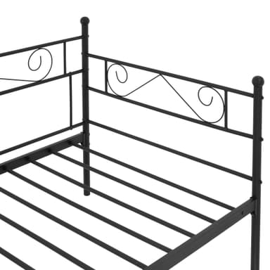 ML Design dag seng 90x200cm metal seng på stålramme med hoved og fod del,