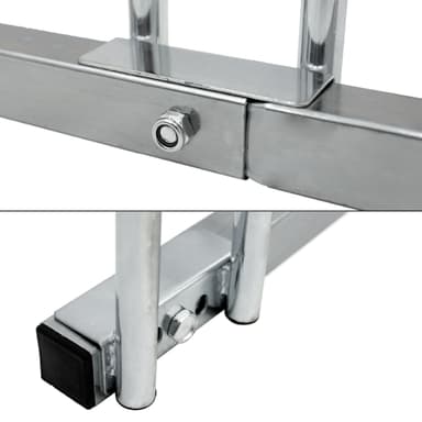 ECD Germany cykelstativ til 6 cykler 160x32x27 cm lavet af galvaniseret stål,