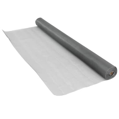 ECD Germany fluenet stof 1,5x15 m høj kvalitet glasfiber, grå, UV-bestandig,