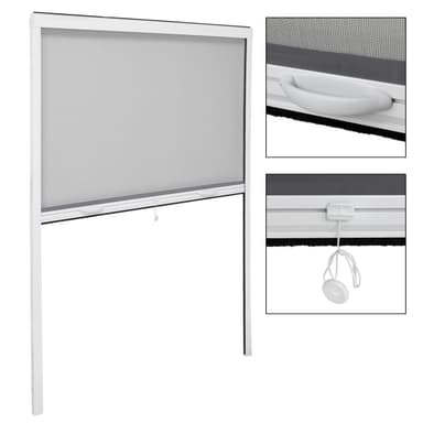 Myggenet insekt skærm rullegardin myggespray beskyttende 130x160 cm