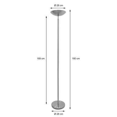 Stå lampe standerlampe uplight standerlampe standerlampe dæmpes R7S 180 cm