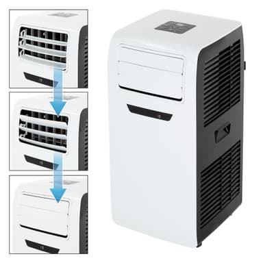 Mobil klimaanlæg 4in1 med udluftsslange 9000 BTU 2,6 kW inkl. vinduesforsegling