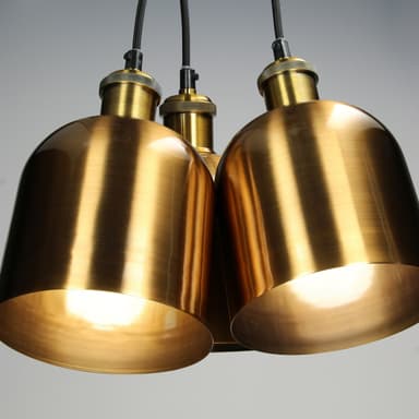 Hængelampe 120,5 cm lavet af metal cm E27 3 lys