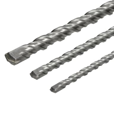 Betonbor sæt SDS Plus 12-16-24 mm x 1000 mm bor stenbor 3 stk. Set