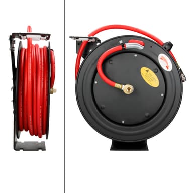 ECD Tyskland Automatisk professionel trykluftslange med rulle - 3/8 """"- 15m -