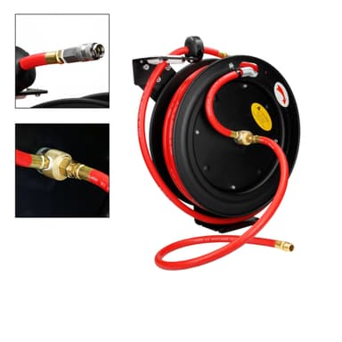 ECD Tyskland Automatisk professionel trykluftslange med rulle - 3/8 """"- 15m -