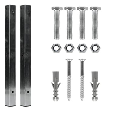 ECD Germany cykelstativ til 2 cykler 43x32x27 cm lavet af galvaniseret stål,
