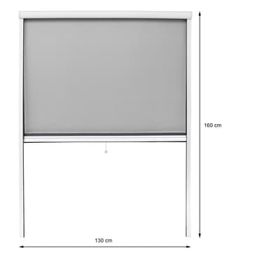 Myggenet insekt skærm rullegardin myggespray beskyttende 130x160 cm