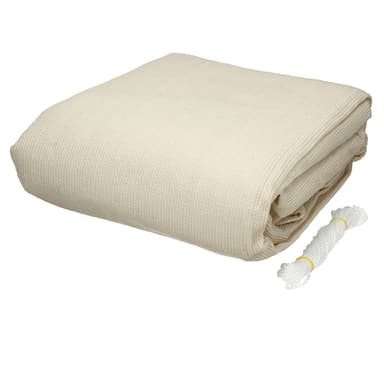 Markise solsejl beskyttelse sejl skygge 3,6x3,6 m Cream 100% HDPE