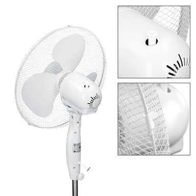 ECD Germany stående blæser med fjernbetjening 45W Ø43cm - lydsvag, 3
