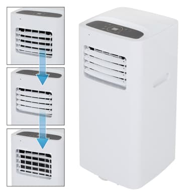 ECD Germany Mobile Air Conditioning 4in1, Luftkøler 7000 BTU 2kW, Stille, 3