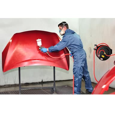ECD Tyskland Automatisk professionel trykluftslange med rulle - 3/8 """"- 15m -