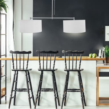 Hængende lampe pendel vedhæng lys loftslampe lysekrone lampe 2x E27