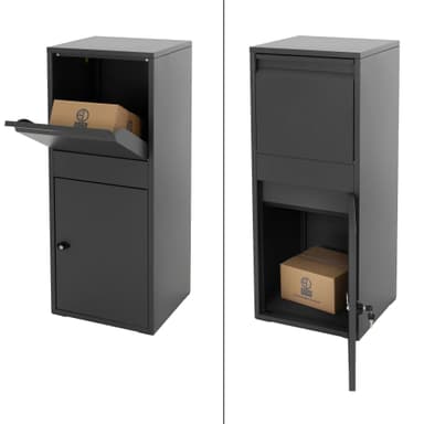 ML-Design Parcel Letterbox lavet af galvaniseret stål i antracit, 41x103x38 cm,