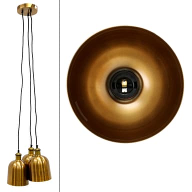 Hængelampe 120,5 cm lavet af metal cm E27 3 lys