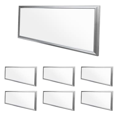 ECD Germany LED panel 18W - 60 x 30 cm - 7-Pack - Ultraslim tynd - SMD 3014 -