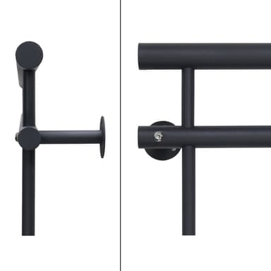 Fransk altan sprosser rækværk antracit rod rækværk 225 x 90 cm