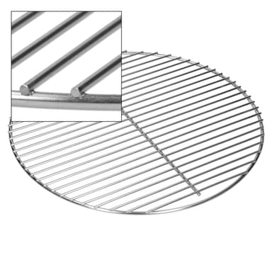 Rustfrit stål grill rist grill rist med aftagelige håndtag Ø 44,5 cm