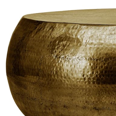 Sofabord Ø 60x30 cm Guld Aluminium WOMO Design