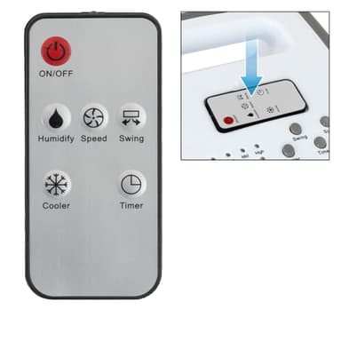 ML Design Mobile Air Conditioning 3in1, 23,5 x 56,5 x 26 cm, hvid, luftkøler