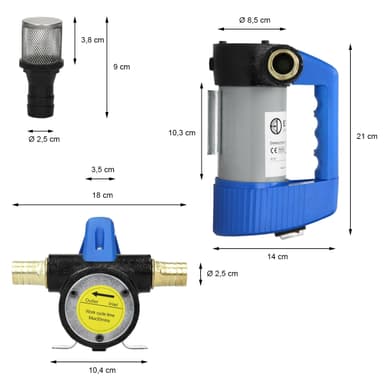 Dieselolie oliepumpe oliepumpe pumpe brændstofpumpe oliepumpe 40 l / min 12 V