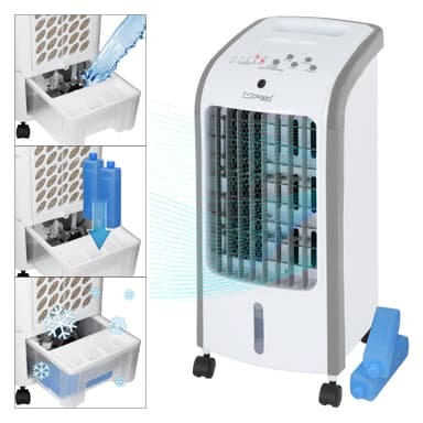 ML Design Mobile Air Conditioning 3in1, 23,5 x 56,5 x 26 cm, hvid, luftkøler