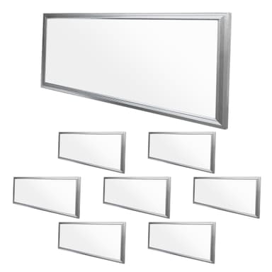 ECD Germany LED panel 18W - 60 x 30 cm - 8 er-Pack - Ultraslim tynd - SMD 3014 -