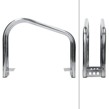ECD Germany cykelstativ til 6 cykler 160x32x27 cm lavet af galvaniseret stål,