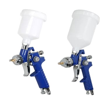 Sprøjtepistol HVLP Mini 2-pak 0,8 mm sprøjtepistol til bil maling Set 1,4 mm