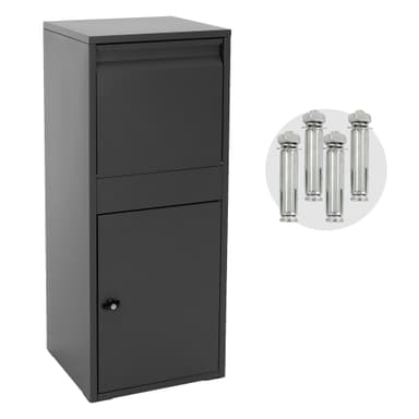 ML-Design Parcel Letterbox lavet af galvaniseret stål i antracit, 41x103x38 cm,