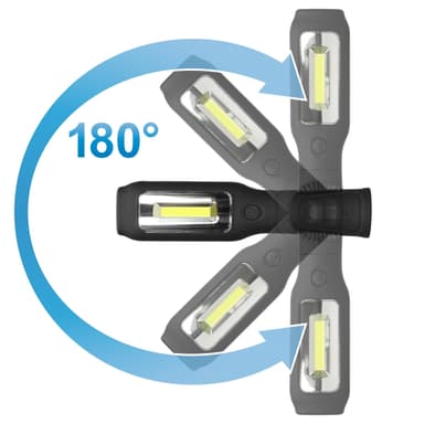 LED COB arbejdslampe Arbejdslampe shop lys BATTERY lampe med magnetisk 3W