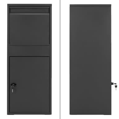 ML-Design Parcel Letterbox lavet af galvaniseret stål i antracit, 41x103x38 cm,