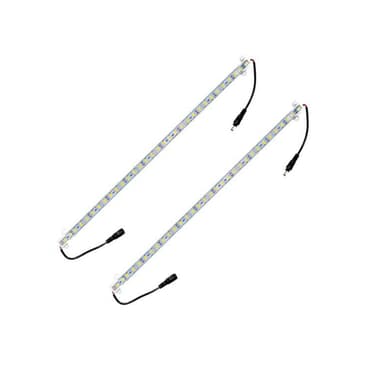 2x kabinet Lysstriben lampe pære bar 0,5m basen afkøle hvid SMD