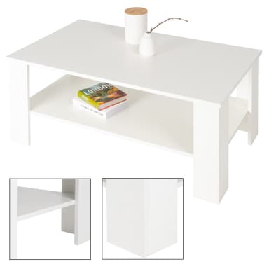ML Design sofabord med masser af opbevaringsplads, 100 × 43 × 57cm, spånplader,
