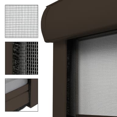Moskitonet insektnet rullegardin aluminiumsramme vindue blinde terminal