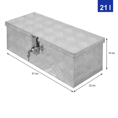 Værktøjskasse aluminium transport kasse transport kasse 57x22x19 cm