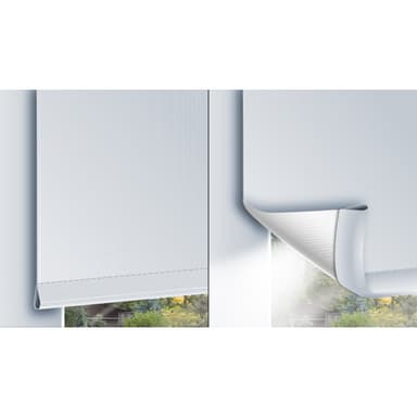 ECD Germany mørklægningsgardin 85 x 150 cm - brun - Klemmfix - uden boring - til