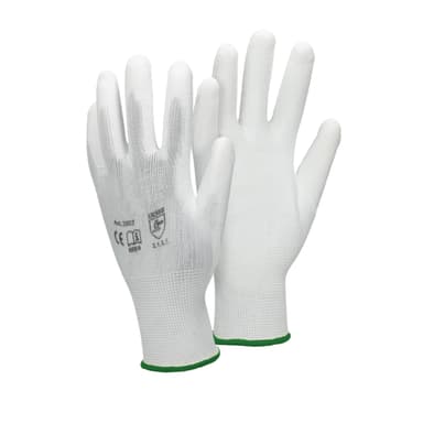 ECD Germany 72 par PU arbejdshandsker, størrelse 11-XXL, farve hvid, mekanik