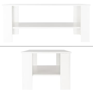 ML Design sofabord med masser af opbevaringsplads, 100 × 43 × 57cm, spånplader,