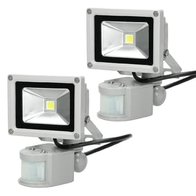 ECD Germany 2 x 10W LED projektør | med bevægelse | 600 lumen | 2800K varm hvid