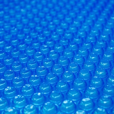 ECD Germany pool solfilm rund Ø 3.6m 400 pm blå, PE bobleplast, hurtigere vand