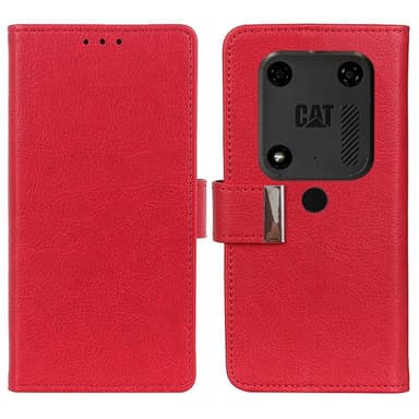 Mobilcover 2-kort CAT S53 - Rød