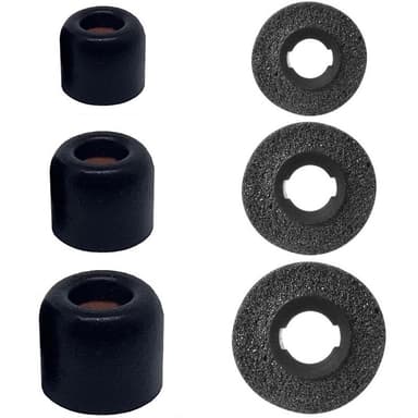 Ørepuder Foam 6-pak Sony WF-1000XM4 - Sort