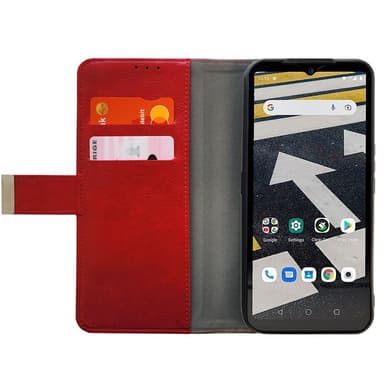 Mobilcover 2-kort CAT S53 - Rød