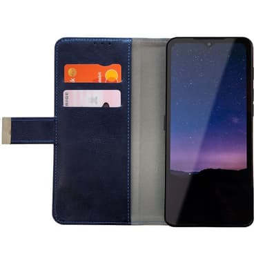 Mobilcover 2-kort CAT S75 - Mørkeblå