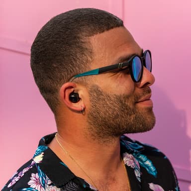 JLab Go Air Pop true wireless in-ear høretelefoner (sort)