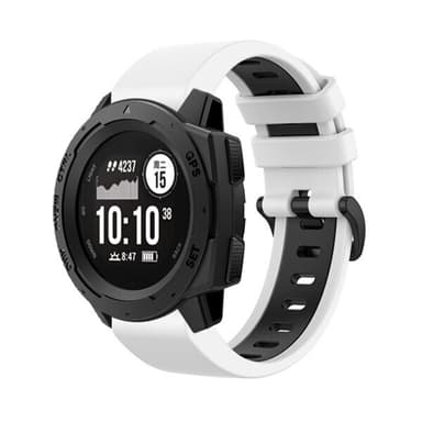 Armband till Garmin Instinct 22mm - Vit & Svart