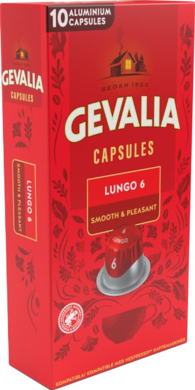 Gevalia Lungo 6 Classico kapsler 4051002